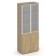 Шкаф высокий широкий ES.ST-1.2R (800х420х1977) (Латте/Капучино/Сатин матовый)