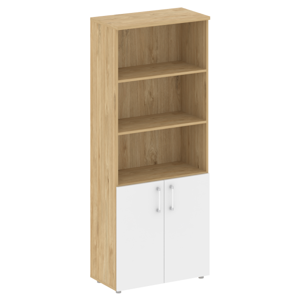 Шкаф высокий широкий Shift SK.ST-1.1 (800x420x1977) (Тиквуд Светлый-Белый Бриллиант)