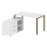 Рабочая станция с опорной тумбой левая Metal System Style БП.РС-СТС-2.2 Л 1300x1520x750 (Дуб Наварра/Серый металл)