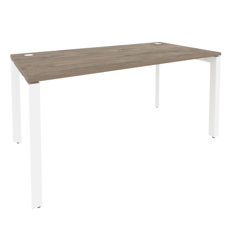 Стол рабочий на П-образном м/к Onix O.MP-SP-4.8 1580x800x750 (Тиквуд Темный/Белый Металл)