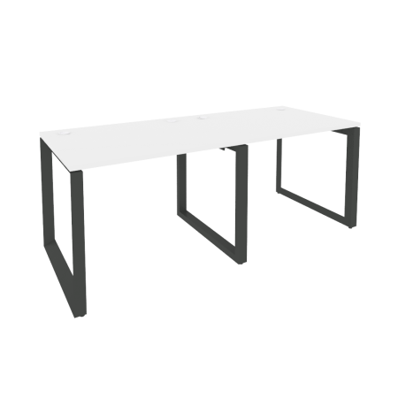 Рабочая станция на О-образном м/к Onix O.MO-RS-2.1.8 1960x800x750 (Белый Бриллиант/Черный металл)