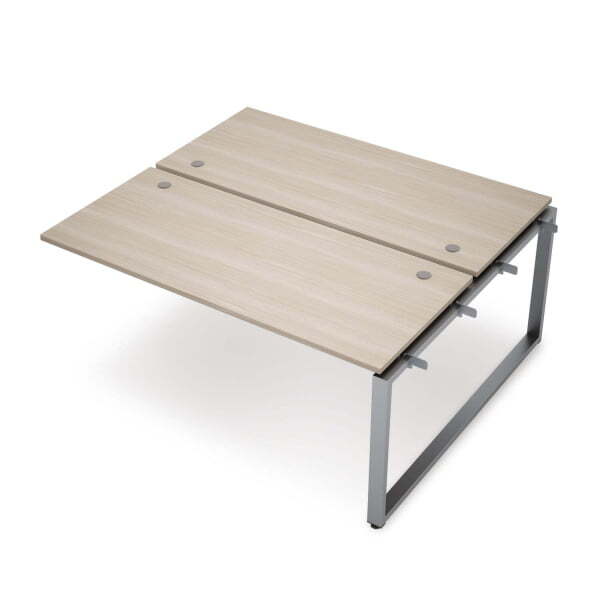 6МБС-О.6277 Бенч-система на 2 рабочих места, средний модуль (1000x1435x750) (Шамони светлый/Алюминий матовый)