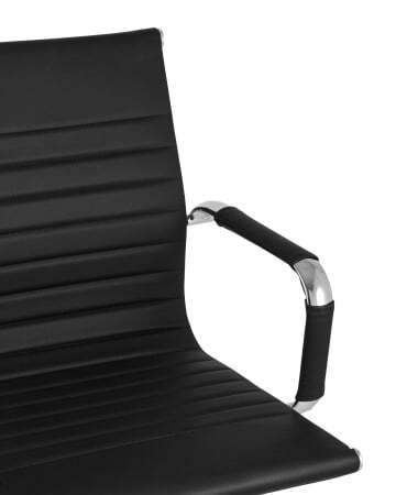 Кресло для посетителей TopChairs Visit черное (Кресло для посетителей Visit черный)