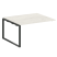 Проходной наборный элемент переговорного стола Metal System Style БО.ППРГ-3 1400x1235x750 (Дуб Наварра/Серый металл)