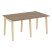 Стол переговорный на деревянных опорах Onix Wood OW.PRG-2.0 1560x980x750 (Тиквуд Светлый/Дуб Темный)