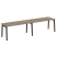 Рабочая станция на деревянных опорах Onix Wood OW.RS-2.4.7 3160x720x750 (Тиквуд Светлый/Дуб Темный)