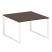 Переговорный стол 1 столешница Metal System Style БО.ПРГ-1.2 1200x1235x750 (Дуб Наварра/Серый металл)