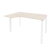 Стол эргономичный левый на П-образном м/к Onix O.MP-SA-2L 1380x980x750 (Тиквуд Темный/Белый Металл)