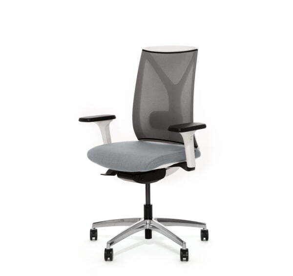 DION M WG Кресло синх. черная спинка (Серый | Черный)