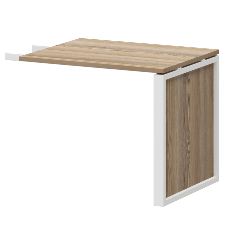 Конференц-приставка Аргентум-М НТМ-709 900x730x750 (Дуб сафари/Белый)