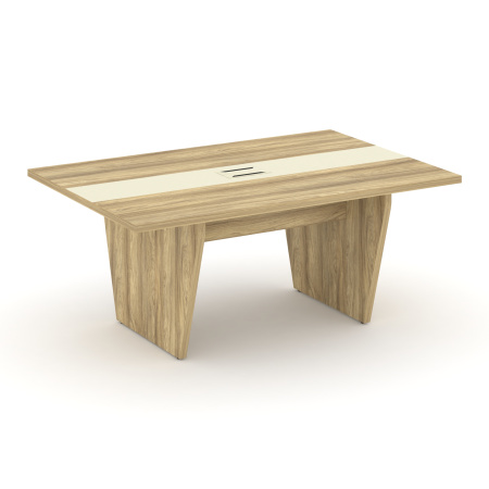 Стол переговорный Corner COR.PRG-18 (1800x1200x750) (Гикори Песочный-Ваниль)