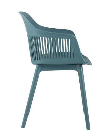 Стул Crocus с подушкой темно-бирюзовый (Стул пластиковый Crocus темно-бирюзовый)