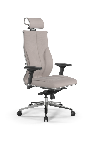Кресло для руководителя Метта Samurai L2-11D - Infinity /Kc06/Wm06/D04P/H2cL-3D(M06.B32.G11.W03) (Светло-бежевый)