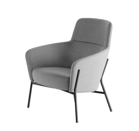 VENTO Кресло (СЕРЫЙ/ЧЕРНЫЙ)