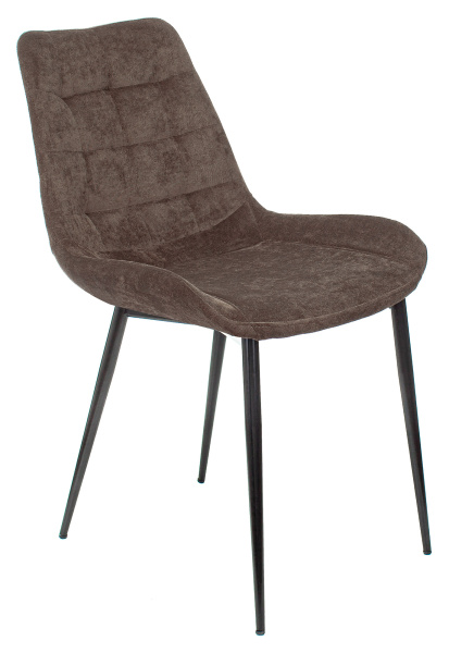 Стул для кухни KF-6 коричневый Light 10 металл черный на ножках (KF-6/LT10) (Коричневый)