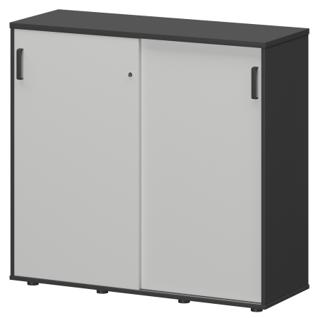 Тумба-купе Смарт СМТ-12.11К Тип1 1236x444x1175 (Графит/Белый)