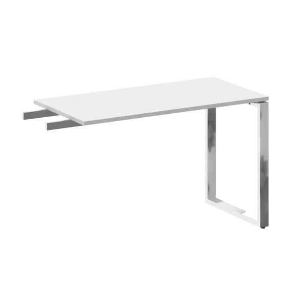 Брифинг-приставка БО.ПР-4 1200x600x750 (Белый/Нерж. Сталь)