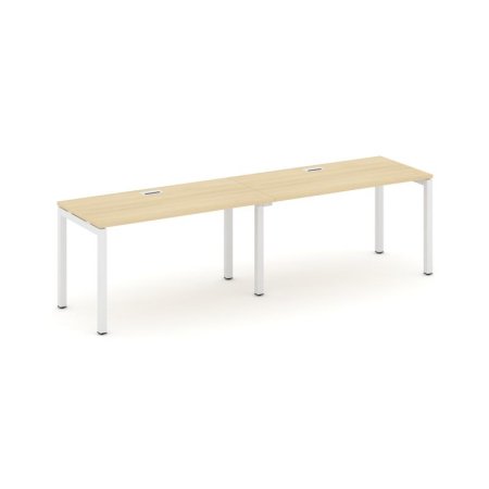 Рабочая станция 1 сторонняя SN-5P.ORS-013 (2760х700х750) (Акация Лорка/Металл Белый)