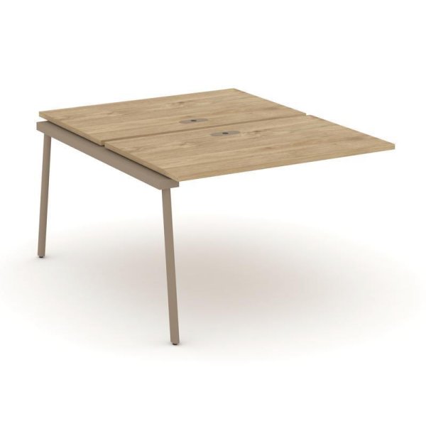 Двойной наборный элемент рабочей станциии ES.2.NRS-2-LP (1180х1500х750) (Тиквуд Светлый/Металл Латте)