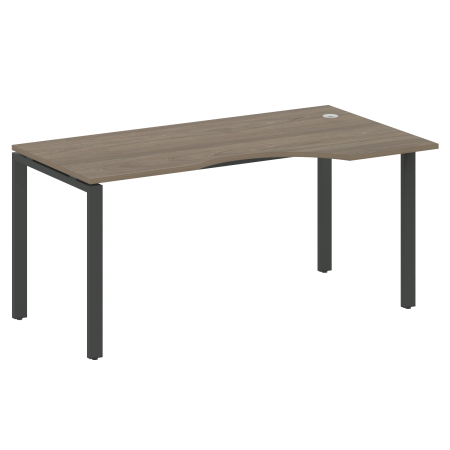Стол криволинейный правый Metal System Style БП.СА-1 Пр 1600x900x750 (Вяз/Антрацит металл)