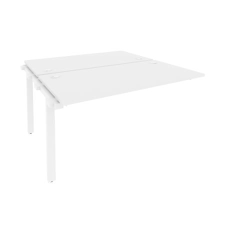 Наборный элемент рабочей станции на м/к Onix O.M-2.NRS-3.7 1380x1475x750 (Белый Бриллиант/Белый Металл)