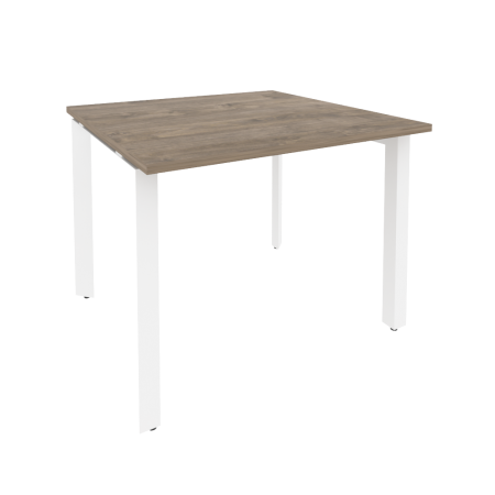 Стол переговорный Onix O.MP-PRG-1.1 980x980x750 (Тиквуд Темный/Белый Металл)