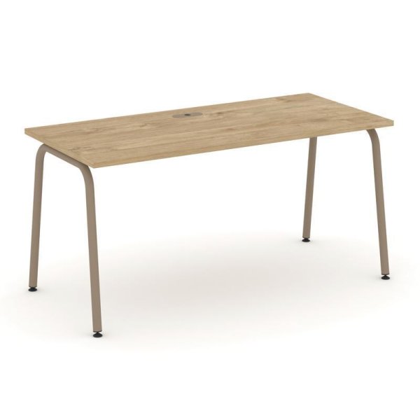 Стол рабочий ES.SP-4-LK (1580х730х750) (Тиквуд Светлый/Металл Латте)