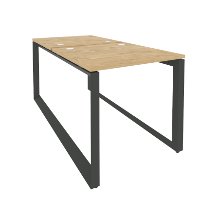 Рабочая станция на О-образном м/к Onix O.MO-D.RS-2.0.8 780x1635x750 (Тиквуд Светлый/Черный металл)