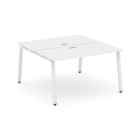 Рабочая станция 2-х сторонняя SN-6A.DRS-012 (1180х1432х750) (Белый/Металл Белый)