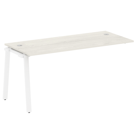 Проходной наборный элемент рабочей станции Metal System Style БА.ПРС-СП-1.4 1600x720x750 (Дуб Наварра/Белый металл)