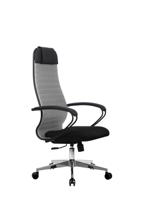 Кресло для руководителя Метта МЕТТА-21(MPRU)/подл.130/осн.004 (Светло-серый)