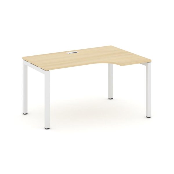 Стол рабочий эргономичный SN-5P.SPA-021(R) (1380х800/980х750) (Акация Лорка/Металл Белый)