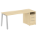 Рабочая станция Metal System Style БА.РС-СТП-1.3 1812x720x750 (Дуб Наварра/Серый металл)