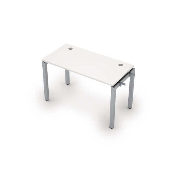 6МБН.5168  Линейная бенч-система, начальный модуль (1200x600x750) (Белый/Алюминий матовый)