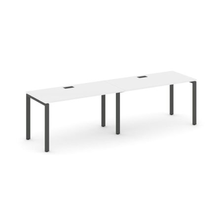 Рабочая станция 1 сторонняя SN-6P.ORS-003 (2760х600х750) (Белый/Металл Антрацит)