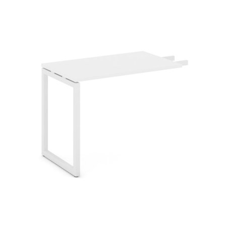 Брифинг-приставка SN-4O.BR-004 (1180х600х750) (Белый/Металл Белый)