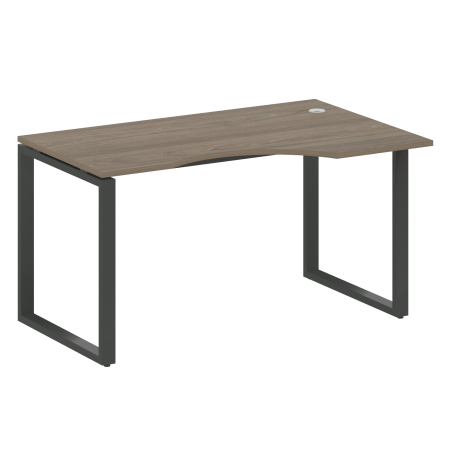 Стол криволинейный правый Metal System Style БО.СА-2 Пр 1400x900x750 (Вяз/Антрацит металл)