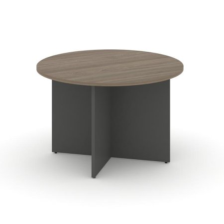 Стол переговорный круглый SN-D.SPRG-004 (1180х1180х750) (Вяз Благородный/Антрацит)