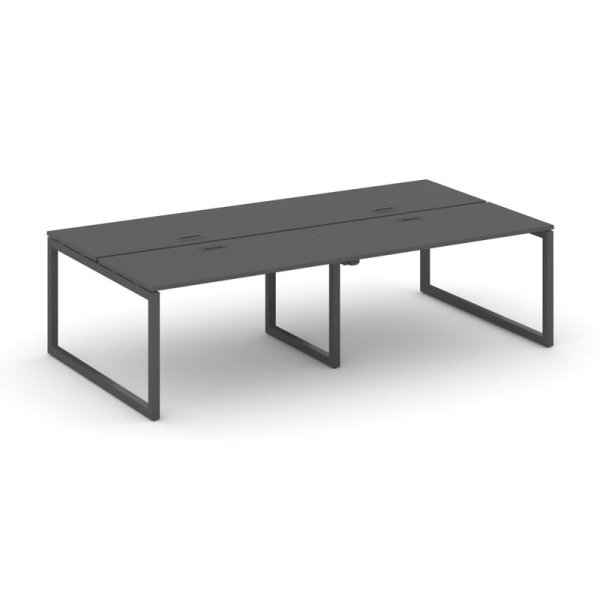Рабочая станция 2-х сторонняя SN-5O.DRS-051 (1960х1632х750) (Антрацит/Металл Антрацит)