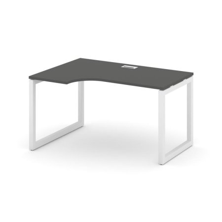 Стол рабочий эргономичный SN-5O.SPA-001(L) (1380х600/980х750) (Антрацит/Металл Белый)