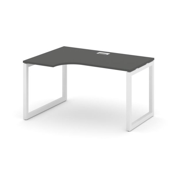 Стол рабочий эргономичный SN-5O.SPA-001(L) (1380х600/980х750) (Антрацит/Металл Белый)