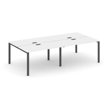 Рабочая станция 2-х сторонняя SN-6P.DRS-041 (1960х1432х750) (Белый/Металл Антрацит)