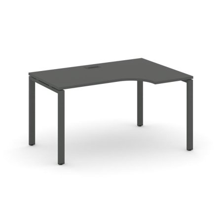 Стол рабочий эргономичный SN-6P.SPA-022(R) (1580х800/980х750) (Антрацит/Металл Антрацит)