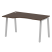 Стол криволинейный левый Metal System Style БА.СА-2 Л 1400x900x750 (Дуб Наварра/Серый металл)