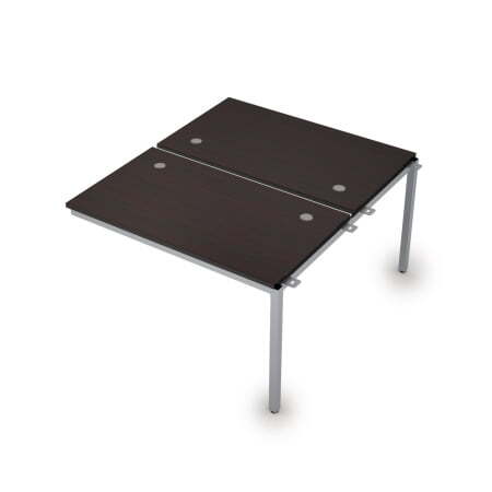 6МБС.278 Сдвоенные бенч-системы, средний модуль (1200x1435x750) (Венге/Алюминий матовый)