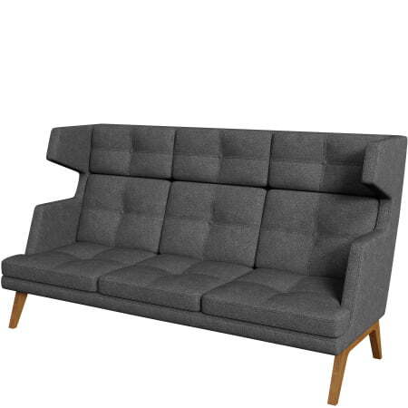 Диван офисный 3-х местный высокий Беверли (Диван 3-местный высокий dream_22)