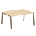 Стол для переговоров (1 столешница) на А-образном м/к Metal System Style БА.ПРГ-1.4 1600x1235x750 (Дуб наварра/Серый металл)