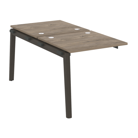 Наборный элемент рабочей станции на деревянных опорах Onix Wood OW.2.NRS-0.8 780x1635x750 (Тиквуд Темный/Дуб Темный)