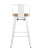 Стул полубарный TOLIX WOOD со спинкой белый глянцевый (Стул полубарный Tolix белый)