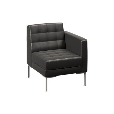 Секция с подлокотником одноместная FR-SP-01 (L) (Oregon 16/Металл Серый)